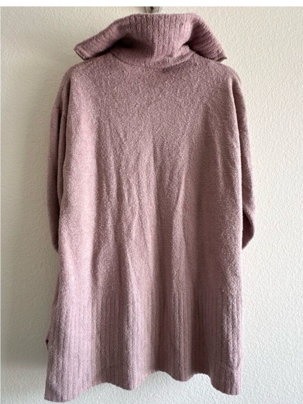 Barefoot Dreams Cowl Neck Sweater in Dusty Rose - Picture 5 of 9